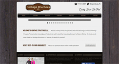 Desktop Screenshot of heritagestructures.com